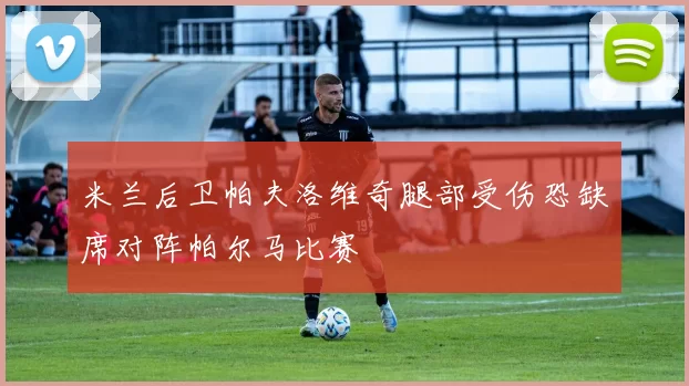 米兰后卫帕夫洛维奇腿部受伤恐缺席对阵帕尔马比赛
